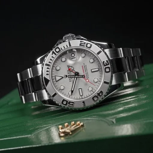 Epic Fake Rolex Yacht-master 168622 Automatic Movement 35mm Steel Case Womens Watch - Image 3