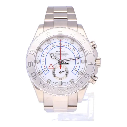 Amazing Replicas Rolex Yacht-master II 116689 Automatic Movement 44mm White Gold Case Mens/unisex Watch