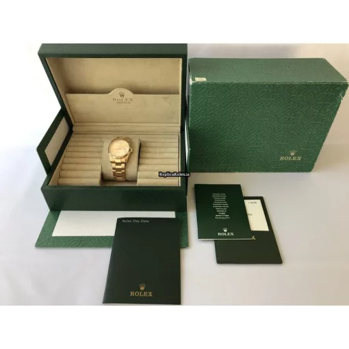 Well Made Replica Rolex Day-date 36 118235 Automatic Movement 36mm Red Gold Case Mens/unisex Watch - Image 9