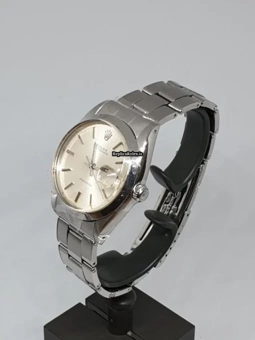 Superb Fake Rolex Oyster Precision 6694 Caliber 1225 Manual Winding Movement 34x40mm Steel Case Mens/unisex Watch - Image 3