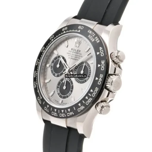 Incredible Fake Rolex Daytona 116519ln Caliber 4130 Automatic Movement 40mm White Gold Case Watch - Image 2