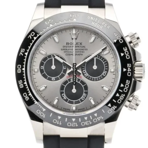 Incredible Fake Rolex Daytona 116519ln Caliber 4130 Automatic Movement 40mm White Gold Case Watch - Image 6
