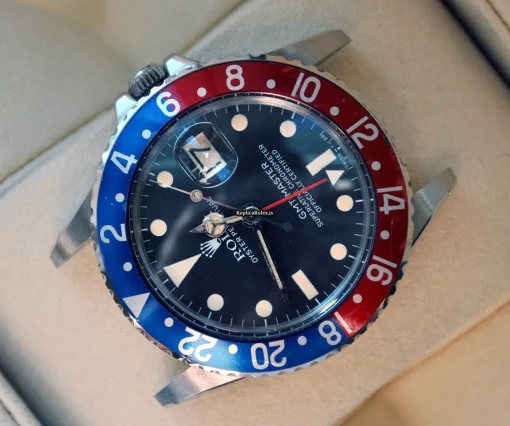 Wholesale Replica Rolex Gmt-master 1675 Caliber 1570 Automatic Movement 40mm Steel Case Mens/unisex Watch - Image 6