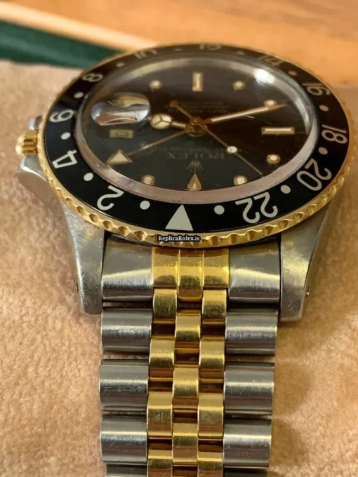 Quality Fake Rolex Gmt-master 16753 Automatic Movement 40mm Gold/steel Case Mens/unisex Watch - Image 10