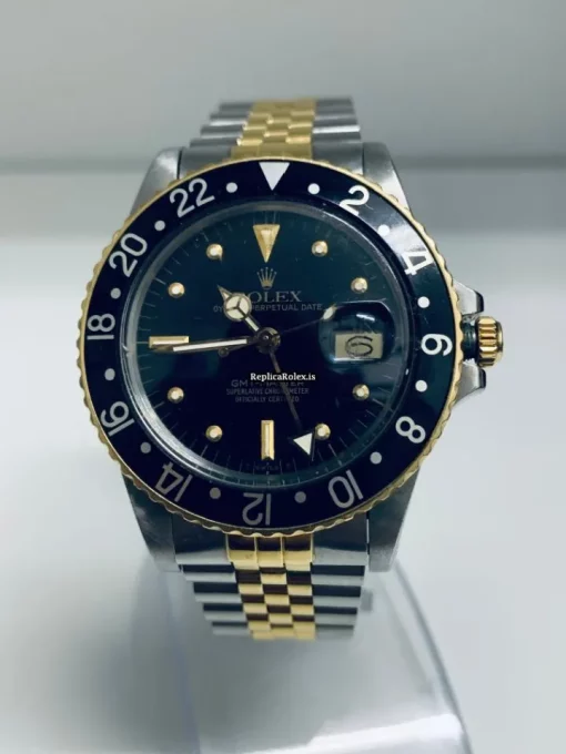 Quality Fake Rolex Gmt-master 16753 Automatic Movement 40mm Gold/steel Case Mens/unisex Watch - Image 3