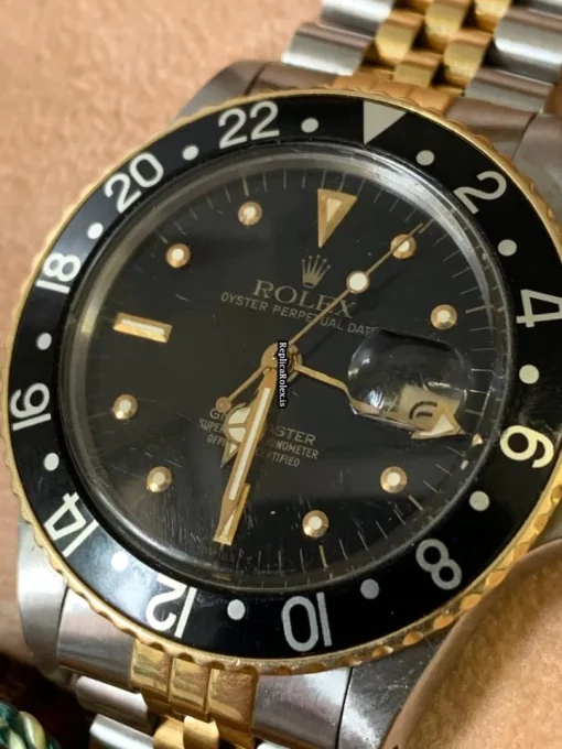 Quality Fake Rolex Gmt-master 16753 Automatic Movement 40mm Gold/steel Case Mens/unisex Watch - Image 7