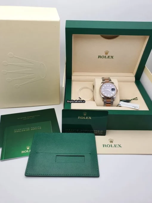 Unique Replica Rolex Datejust 126231 Caliber 3235 Automatic Movement 36x44mm Gold/steel Case Mens/unisex Watch - Image 7