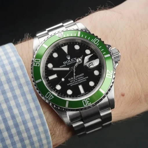 Beautiful Replica Rolex Submariner Date 16610lv 40mm Mens/unisex Watch - Image 13