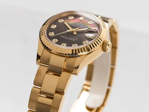 Appealing Fake Rolex Datejust 278278 Cosc Automatic Movement 31mm Yellow Gold Case Mens/unisex Watch - Image 3
