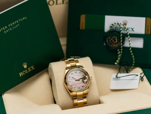 Appealing Fake Rolex Datejust 278278 Cosc Automatic Movement 31mm Yellow Gold Case Mens/unisex Watch - Image 8