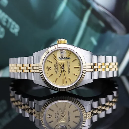 Marvellous Replica Rolex Lady-datejust 69173 Caliber 2135 Automatic Movement 26mm Steel Case Womens Watch - Image 4