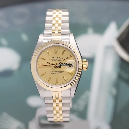 Marvellous Replica Rolex Lady-datejust 69173 Caliber 2135 Automatic Movement 26mm Steel Case Womens Watch - Image 5