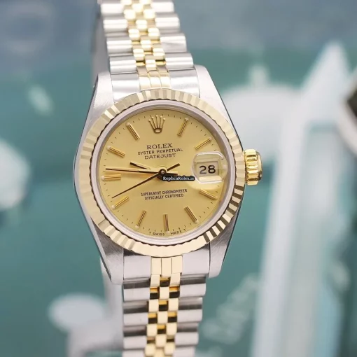 Marvellous Replica Rolex Lady-datejust 69173 Caliber 2135 Automatic Movement 26mm Steel Case Womens Watch - Image 7
