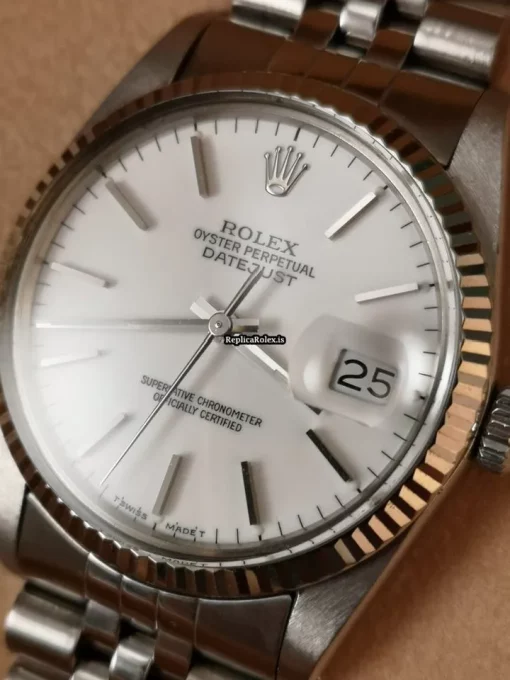 Remarkable Replica Rolex Datejust 16014 Caliber 3035 Automatic Movement 36mm Steel Case Mens/unisex Watch - Image 2
