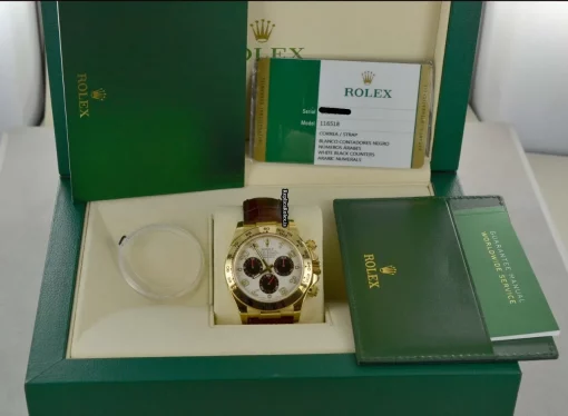 Lovely Fake Rolex Daytona 116518 Caliber 4130 Automatic Movement 40mm Yellow Gold Case Mens/unisex Watch - Image 2