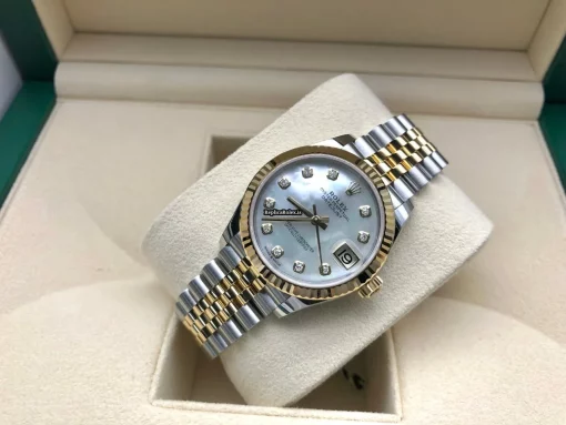 1:1 Replica Rolex Datejust 278273 Caliber 2236 Automatic Movement 31x37mm Gold/steel Case Womens Watch - Image 3