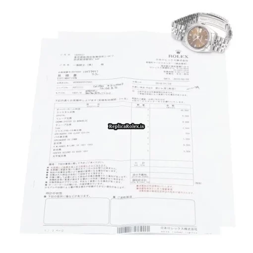Incredible Fake Rolex Datejust 1601 Caliber 1570 Automatic Movement 36mm Steel Case Watch - Image 4