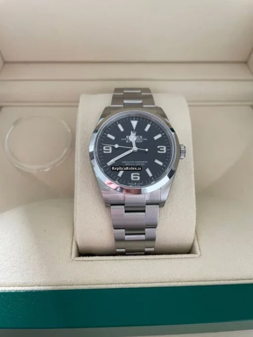 Trustworthy Replica Rolex Explorer 124270 Caliber 3230 Automatic Movement 36mm Steel Case Mens/unisex Watch - Image 5
