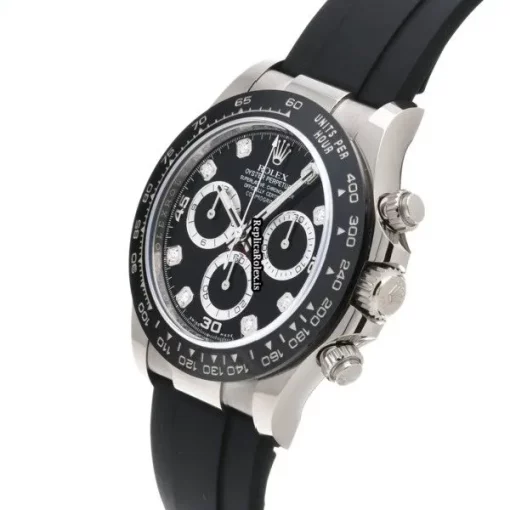 Awesome Replica Rolex Daytona 116519lng Caliber 4130 Automatic Movement 40mm White Gold Case Watch - Image 2