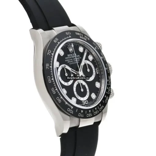 Awesome Replica Rolex Daytona 116519lng Caliber 4130 Automatic Movement 40mm White Gold Case Watch - Image 3