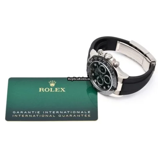 Awesome Replica Rolex Daytona 116519lng Caliber 4130 Automatic Movement 40mm White Gold Case Watch - Image 5