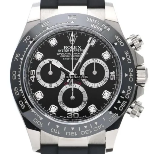 Awesome Replica Rolex Daytona 116519lng Caliber 4130 Automatic Movement 40mm White Gold Case Watch - Image 6