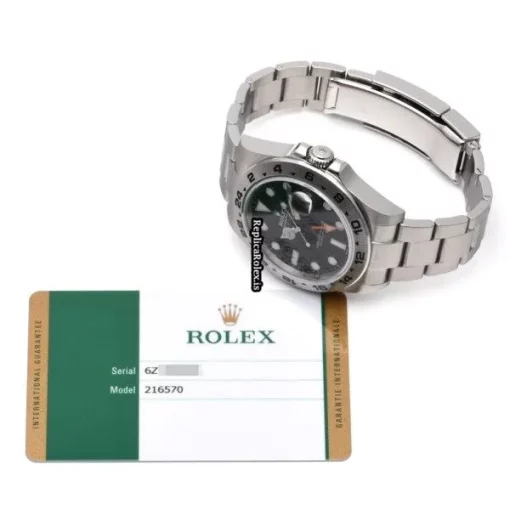 Excellent Fake Rolex Explorer II 216570 Caliber 3187 Automatic Movement 42mm Steel Case Watch - Image 5