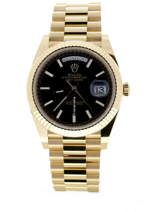 Fantastic Replica Rolex Day-date 40 228238 Caliber 3255 Automatic Movement 40mm Yellow Gold Case Mens/unisex Watch