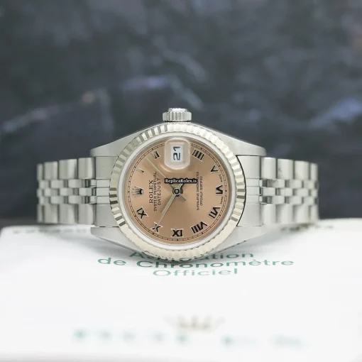 Wonderful Replica Rolex Lady-datejust 79174 Caliber 2235 Automatic Movement 26mm Steel Case Womens Watch - Image 3