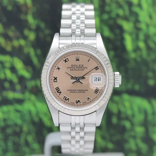 Wonderful Replica Rolex Lady-datejust 79174 Caliber 2235 Automatic Movement 26mm Steel Case Womens Watch - Image 6