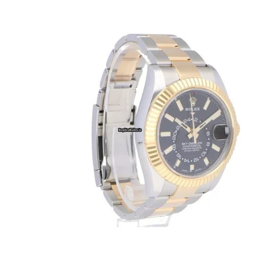 Fabulous Imitation Rolex Sky-dweller 326933-0002 Automatic Movement 42mm Gold/steel Case Mens/unisex Watch - Image 8