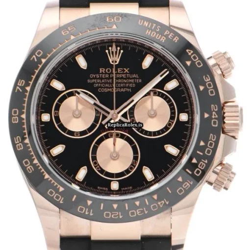 Excellent Copy Rolex Daytona 116515ln Caliber 4130 Automatic Movement 40mm Rose Gold Case Watch - Image 6