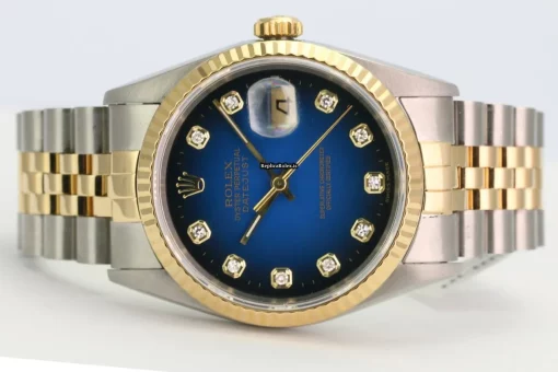 Luxury Fake Rolex Datejust 16233 Caliber 3135 Automatic Movement 36mm Gold/steel Case Mens/unisex Watch - Image 2