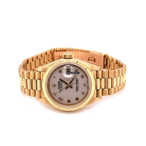 Superior Replica Rolex Lady-datejust 69178 Caliber 2135 Automatic Movement 26mm Yellow Gold Case Womens Watch