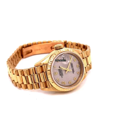 Superior Replica Rolex Lady-datejust 69178 Caliber 2135 Automatic Movement 26mm Yellow Gold Case Womens Watch - Image 2
