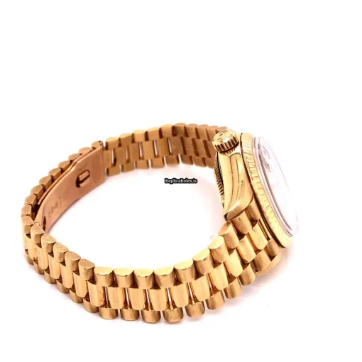 Superior Replica Rolex Lady-datejust 69178 Caliber 2135 Automatic Movement 26mm Yellow Gold Case Womens Watch - Image 4