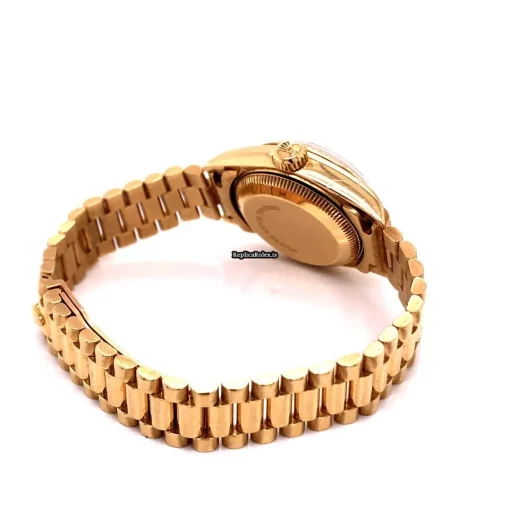 Superior Replica Rolex Lady-datejust 69178 Caliber 2135 Automatic Movement 26mm Yellow Gold Case Womens Watch - Image 6