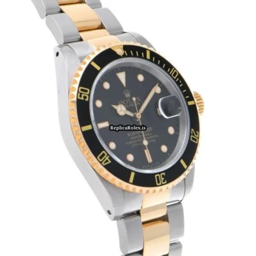 Top Replica Rolex Submariner Date 16613 Caliber 3135 Automatic Movement 40mm Steel Case Watch - Image 3