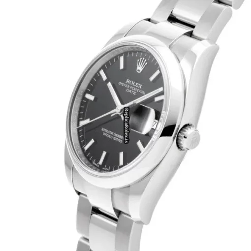 Fabulous Replica Rolex Oyster Perpetual Date 115200 Caliber 3135 Automatic Movement 34mm Steel Case Watch - Image 2