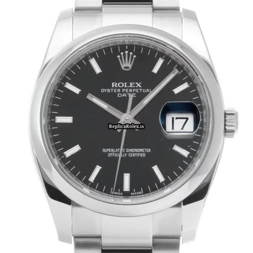 Fabulous Replica Rolex Oyster Perpetual Date 115200 Caliber 3135 Automatic Movement 34mm Steel Case Watch - Image 6
