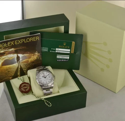 Attractive Replica Rolex Explorer II 16570 Caliber 3185 Automatic Movement 40mm Steel Case Mens/unisex Watch - Image 7