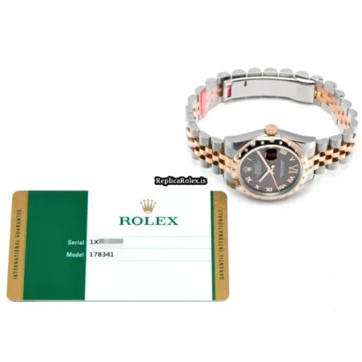 Marvellous Replicas Rolex Lady-datejust 178341 Automatic Movement 31mm Steel Case Watch - Image 5