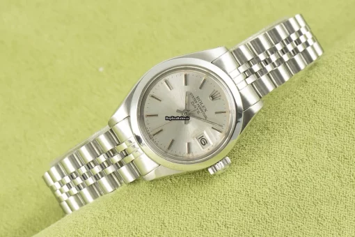 Fabulous Replica Rolex Oyster Perpetual Lady Date 6916 Caliber 2030 Automatic Movement 26mm Steel Case Womens Watch - Image 2
