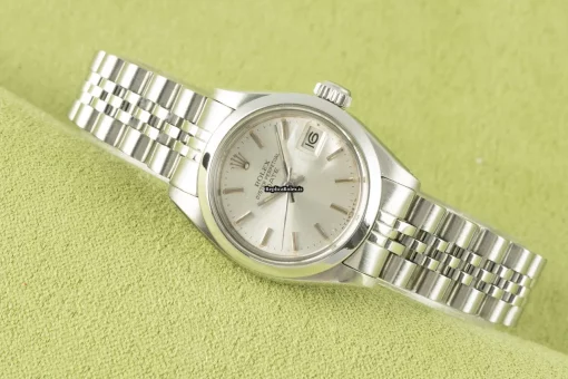 Fabulous Replica Rolex Oyster Perpetual Lady Date 6916 Caliber 2030 Automatic Movement 26mm Steel Case Womens Watch - Image 3