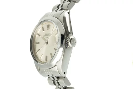 Fabulous Replica Rolex Oyster Perpetual Lady Date 6916 Caliber 2030 Automatic Movement 26mm Steel Case Womens Watch - Image 5