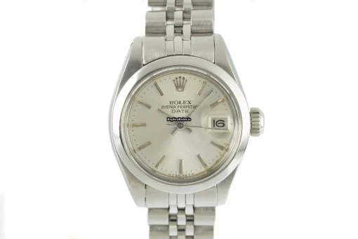 Fabulous Replica Rolex Oyster Perpetual Lady Date 6916 Caliber 2030 Automatic Movement 26mm Steel Case Womens Watch - Image 7