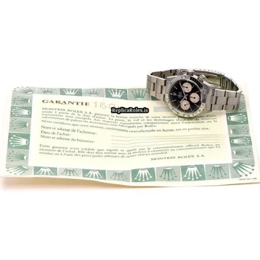 Durable Fake Rolex Daytona 6265 Caliber 727 Manual Winding Movement 37mm Steel Case Watch - Image 4