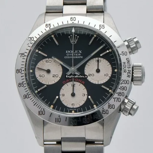 Durable Fake Rolex Daytona 6265 Caliber 727 Manual Winding Movement 37mm Steel Case Watch - Image 6