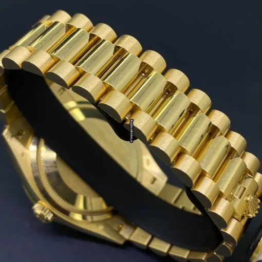 Superb Fake Rolex Day-date 36 128348rbr Caliber 3255 Automatic Movement 36x43mm Yellow Gold Case Mens/unisex Watch - Image 9