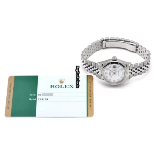 Appealing Fake Rolex Lady-datejust 279174ng Caliber 2236 Automatic Movement 28mm Steel Case Womens Watch - Image 5
